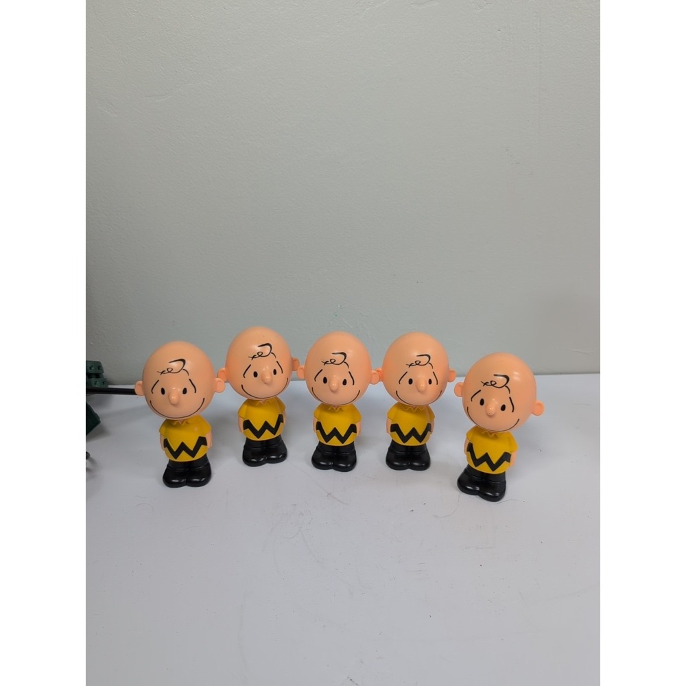 5 Charlie Brown Peanuts Movie Figure McDonalds Happy Meal Toy 2015 No Sound 4 In